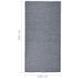 Alfombra de exterior de tejido plano azul 100x200 cm de vidaXL, Alfombras - Ref: Foro24-340794, Precio: 45,24 €, Descuento: %