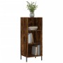 Aparador de madera de ingeniería roble ahumado 34,5x32,5x90 cm de vidaXL, Aparadores - Ref: Foro24-828745, Precio: 50,38 €, D...