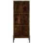Aparador de madera de ingeniería roble ahumado 34,5x32,5x90 cm de vidaXL, Aparadores - Ref: Foro24-828745, Precio: 50,38 €, D...