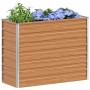 Arriate elevado Marrón Claro 100 x 40 x 77 cm Acero Galvanizado en Macetas y jardineras | Comprar online en Foru.es