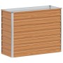 Arriate elevado Marrón Claro 100 x 40 x 77 cm Acero Galvanizado en Macetas y jardineras | Comprar online en Foru.es