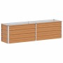 Arriate elevado Marrón Claro 160 x 40 x 45 cm Acero Galvanizado en Macetas y jardineras | Comprar online en Foru.es