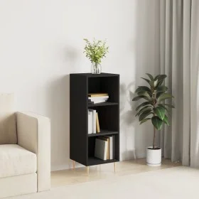 Aparador de madera de ingeniería negro 34,5x32,5x90 cm de vidaXL, Aparadores - Ref: Foro24-828717, Precio: 46,09 €, Descuento: %