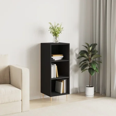 Aparador de madera de ingeniería negro 34,5x32,5x90 cm de vidaXL, Aparadores - Ref: Foro24-828717, Precio: 46,09 €, Descuento: %