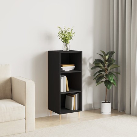 Aparador de madera de ingeniería negro 34,5x32,5x90 cm de vidaXL, Aparadores - Ref: Foro24-828717, Precio: 46,66 €, Descuento: %
