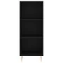 Aparador de madera de ingeniería negro 34,5x32,5x90 cm de vidaXL, Aparadores - Ref: Foro24-828717, Precio: 46,09 €, Descuento: %