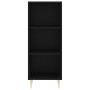 Aparador de madera de ingeniería negro 34,5x32,5x90 cm de vidaXL, Aparadores - Ref: Foro24-828717, Precio: 46,66 €, Descuento: %