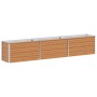 Arriate elevado Marrón Claro 240 x 40 x 45 cm Acero Galvanizado en Macetas y jardineras | Comprar online en Foru.es