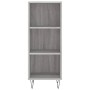 Aparador de madera de ingeniería gris Sonoma 34,5x32,5x90 cm de vidaXL, Aparadores - Ref: Foro24-828730, Precio: 46,23 €, Des...