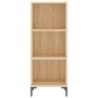 Aparador de madera de ingeniería roble Sonoma 34,5x32,5x90 cm de vidaXL, Aparadores - Ref: Foro24-828735, Precio: 49,14 €, De...