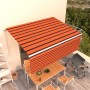 Toldo retráctil manual con persiana 4x3 m naranja y marrón en Toldos | Comprar online en Foru.es