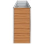 Arriate elevado Marrón Claro 320 x 40 x 77 cm Acero Galvanizado en Macetas y jardineras | Comprar online en Foru.es