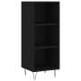 Aparador de madera de ingeniería negro 34,5x32,5x90 cm de vidaXL, Aparadores - Ref: Foro24-828725, Precio: 46,15 €, Descuento: %