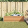 Arriate elevado Marrón Claro 160 x 80 x 45 cm Acero Galvanizado en Macetas y jardineras | Comprar online en Foru.es