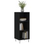 Aparador de madera de ingeniería negro 34,5x32,5x90 cm de vidaXL, Aparadores - Ref: Foro24-828725, Precio: 46,15 €, Descuento: %