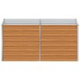 Arriate elevado Marrón Claro 160 x 80 x 77 cm Acero Galvanizado en Macetas y jardineras | Comprar online en Foru.es