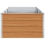 Arriate elevado Marrón Claro 240 x 80 x 45 cm Acero Galvanizado en Macetas y jardineras | Comprar online en Foru.es