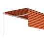 Toldo retráctil manual con persiana 4x3 m naranja y marrón en Toldos | Comprar online en Foru.es