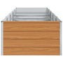 Arriate elevado Marrón Claro 400 x 80 x 45 cm Acero Galvanizado en Macetas y jardineras | Comprar online en Foru.es