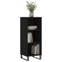 Aparador de madera de ingeniería negro 34,5x32,5x90 cm de vidaXL, Aparadores - Ref: Foro24-828757, Precio: 38,62 €, Descuento: %