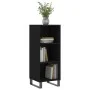 Black engineered wood sideboard 34.5x32.5x90 cm by vidaXL, Sideboards - Ref: Foro24-828757, Price: 38,30 €, Discount: %