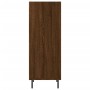 Aparador de madera de ingeniería marrón roble 34,5x32,5x90 cm de vidaXL, Aparadores - Ref: Foro24-828755, Precio: 55,01 €, De...