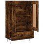 Aparador alto madera de ingeniería roble ahumado 69,5x31x115 cm de vidaXL, Aparadores - Ref: Foro24-830321, Precio: 83,53 €, ...