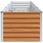 Arriate elevado Marrón Claro 390 x 50 x 36 cm Acero Galvanizado en Macetas y jardineras | Comprar online en Foru.es