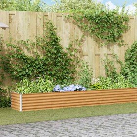 Arriate elevado Marrón Claro 485 x 50 x 36 cm Acero Galvanizado en Macetas y jardineras | Comprar online en Foru.es