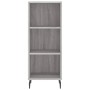 Aparador de madera de ingeniería gris Sonoma 34,5x32,5x90 cm de vidaXL, Aparadores - Ref: Foro24-828754, Precio: 52,95 €, Des...