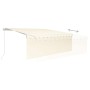 Toldo retráctil manual con persiana y LED crema 4x3 m en Toldos | Comprar online en Foru.es