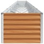 Arriate elevado Marrón Claro 970 x 50 x 36 cm Acero Galvanizado en Macetas y jardineras | Comprar online en Foru.es