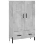 Aparador alto madera de ingeniería gris hormigón 69,5x31x115 cm de vidaXL, Aparadores - Ref: Foro24-830336, Precio: 92,48 €, ...