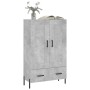 Aparador alto madera de ingeniería gris hormigón 69,5x31x115 cm de vidaXL, Aparadores - Ref: Foro24-830336, Precio: 93,46 €, ...