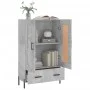 Aparador alto madera de ingeniería gris hormigón 69,5x31x115 cm de vidaXL, Aparadores - Ref: Foro24-830336, Precio: 92,48 €, ...