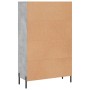 Aparador alto madera de ingeniería gris hormigón 69,5x31x115 cm de vidaXL, Aparadores - Ref: Foro24-830336, Precio: 93,46 €, ...