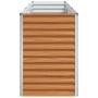 Arriate elevado Marrón Claro 290 x 50 x 68 cm Acero Galvanizado en Macetas y jardineras | Comprar online en Foru.es