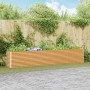 Arriate elevado Marrón Claro 390 x 50 x 68 cm Acero Galvanizado en Macetas y jardineras | Comprar online en Foru.es