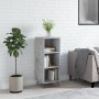 Estantería madera de ingeniería gris hormigón 34,5x32,5x90 cm de vidaXL, Aparadores - Ref: Foro24-828704, Precio: 38,89 €, De...