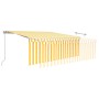 Toldo manual retráctil con persiana y LED amarillo blanco 4x3 m en Toldos | Comprar online en Foru.es