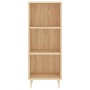 Aparador de madera de ingeniería roble Sonoma 34,5x32,5x90 cm de vidaXL, Aparadores - Ref: Foro24-828719, Precio: 45,79 €, De...