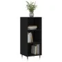 Aparador de madera de ingeniería negro 34,5x32,5x90 cm de vidaXL, Aparadores - Ref: Foro24-828709, Precio: 34,12 €, Descuento: %