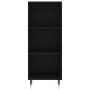 Aparador de madera de ingeniería negro 34,5x32,5x90 cm de vidaXL, Aparadores - Ref: Foro24-828709, Precio: 38,57 €, Descuento: %