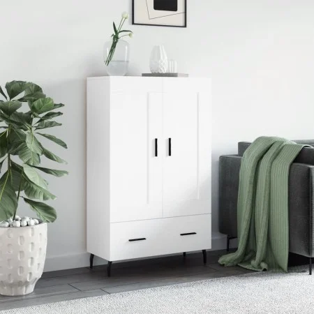 Hohes Sideboard aus weißem Holzwerkstoff, 69,5 x 31 x 115 cm von vidaXL, Sideboards - Ref: Foro24-830340, Preis: 91,36 €, Rab...
