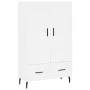 Aparador alto madera de ingeniería blanco 69,5x31x115 cm de vidaXL, Aparadores - Ref: Foro24-830340, Precio: 91,36 €, Descuen...