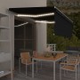 Toldo retráctil manual con persiana y LED antracita 4x3 m en Toldos | Comprar online en Foru.es