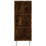 Aparador de madera de ingeniería roble ahumado 34,5x32,5x90 cm de vidaXL, Aparadores - Ref: Foro24-828729, Precio: 48,15 €, D...