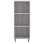Aparador de madera de ingeniería gris Sonoma 34,5x32,5x90 cm de vidaXL, Aparadores - Ref: Foro24-828714, Precio: 34,12 €, Des...