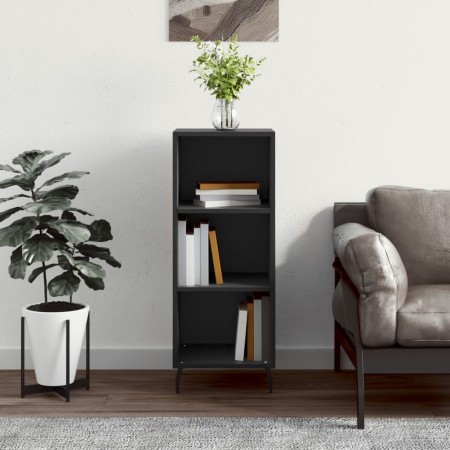 Aparador de madera de ingeniería negro 34,5x32,5x90 cm de vidaXL, Aparadores - Ref: Foro24-828749, Precio: 53,94 €, Descuento: %