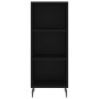Aparador de madera de ingeniería negro 34,5x32,5x90 cm de vidaXL, Aparadores - Ref: Foro24-828749, Precio: 53,94 €, Descuento: %